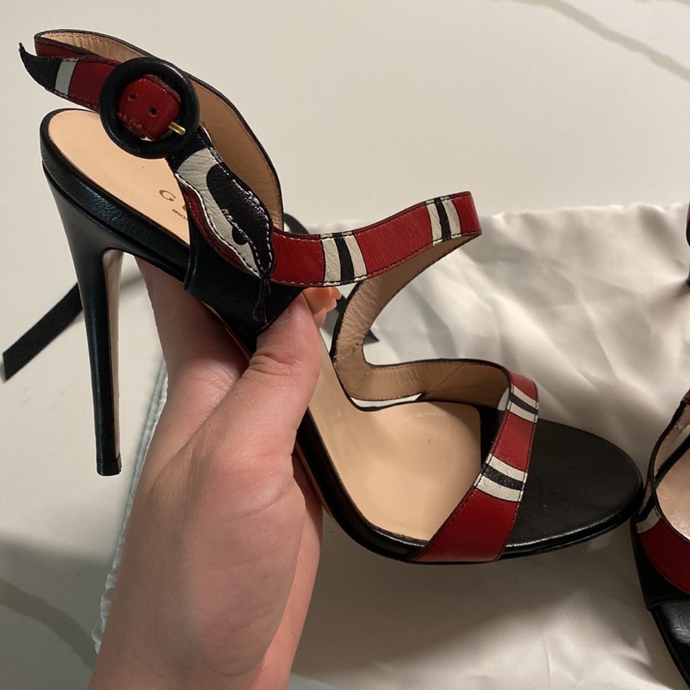 Gucci Snake Sandal Heels